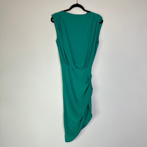 Amanda Uprichard Fabianna Asymmetrical Dress in Atlantis Size Small - Picture 2 of 8